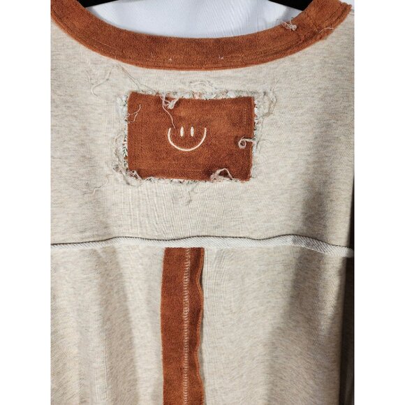 New Oli & Hali Womens Sweatshirt Oversized Rock and Roll Pockets Boho XL - Picture 5 of 6